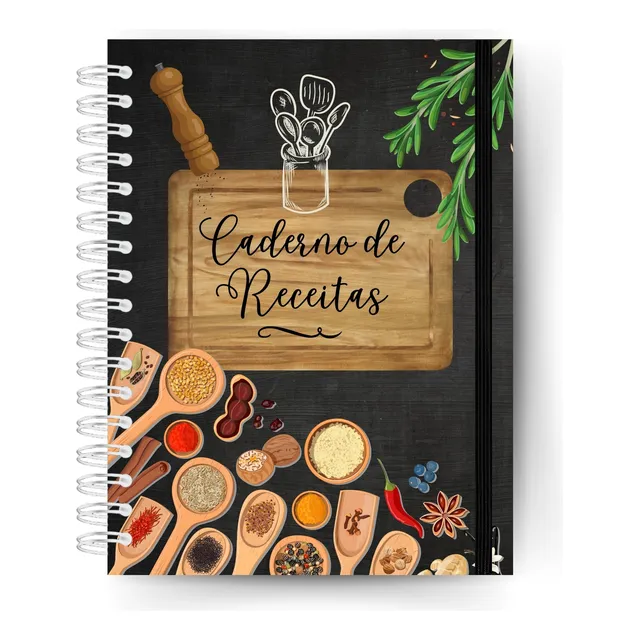 Caderno De Receitas-dicas De Vinhos, Facas, Ervas E Temperos