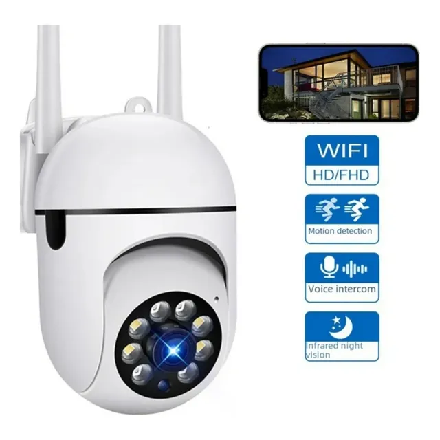 Cámara Wifi 4mp De Seguridad Robotica Micro Sd