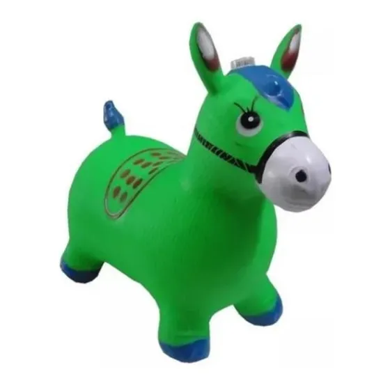 Cavalinho Upa Upa Brinquedo Pula Pula Musical Verde