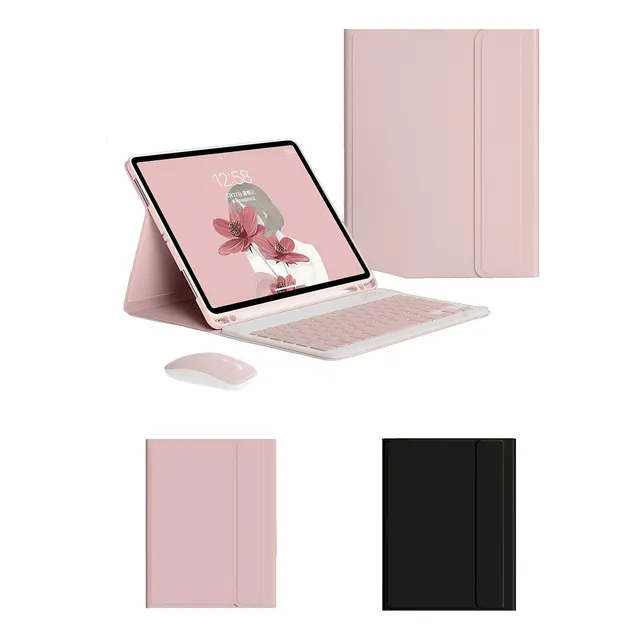Funda Teclado + Mouse Premium Para iPad 10.2 /7/8/9 Gen