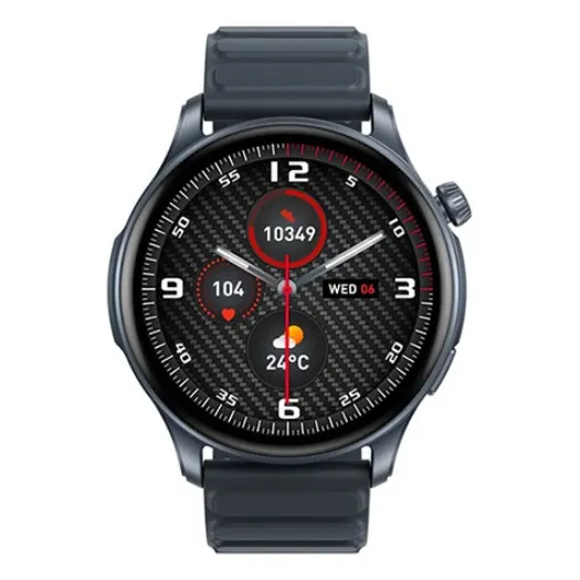 Reloj inteligente Zeblaze Btalk reloj inteligente zeblaze Btalk 3 PRO con pantalla de 1,43 pulgadas con correa de silicona, color gris oscuro
