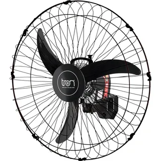 Ventilador De Parede Tron 50cm 110v 220v Bivolt 140w Oscilante Controle Dimmer Preto Ventilador De Parede Tron 50cm 110v 220v Bivolt 140w Oscilante Controle Dimmer Preto