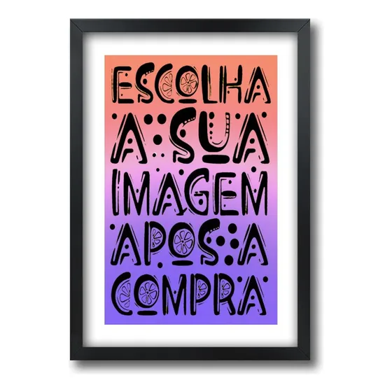 Quadro Tipo Paspatur Escolha A Imagem Tamanho A3 42 X 30 Cm