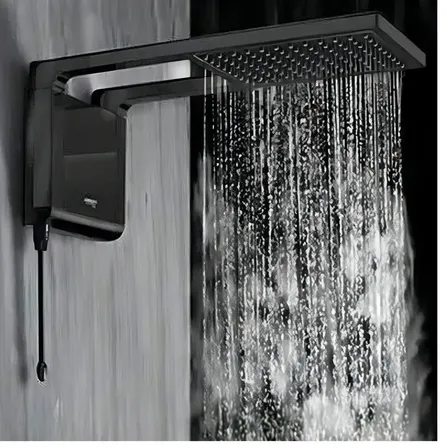 Chuveiro Elétrico De Parede Lorenzetti Acqua Ultra Storm Preto 5500W