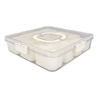 Bandeja Para Servir Dividida Con 12 Compartimentos, Transpar Bandeja Para Servir Dividida Con 12 Compartimentos, Transpar