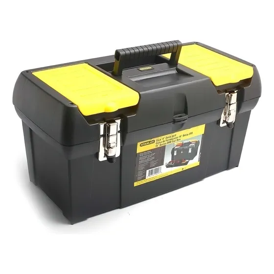 Caja De Herramientas Stanley 19-013 De Plástico 26cm X 48.9cm X 24.8cm Negra