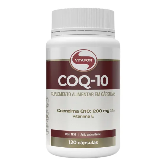 Coenzima Q10 Coq10 200mg + Vitamina E 120 Cápsulas
