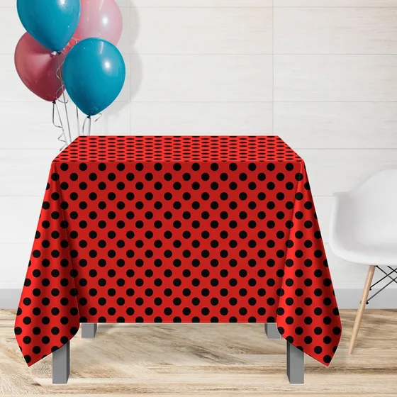 4 Toalha Mesa Festa Estampado Tnt Poá Bolinha Lady 140x140