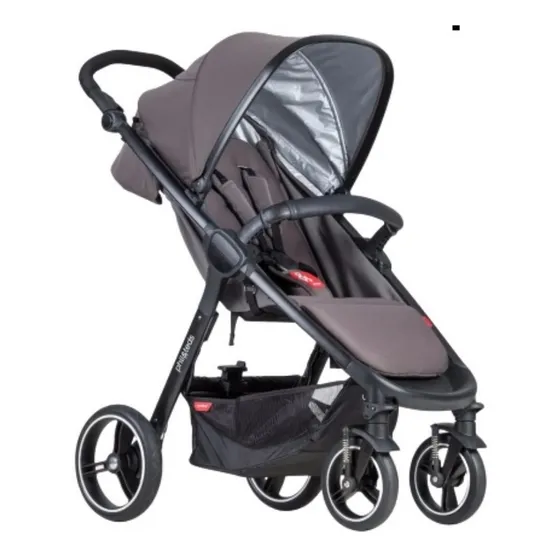 Coche Buggy Inteligente Para Niños Marca Phil&teds Gris