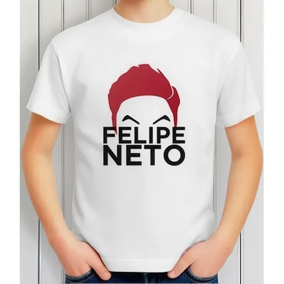 Camiseta Camisa Infantil Neto Lucas Felipe Blusa 