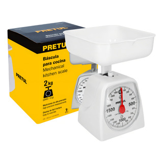 Báscula Mecánica Pretul De Cocina Para 2 Kg Pretul 29971 Báscula Mecánica Pretul De Cocina Para 2 Kg Pretul 29971