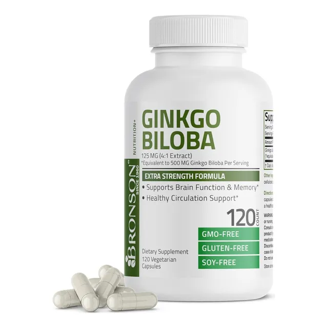Ginkgo Biloba Bronson 120 Cápsulas