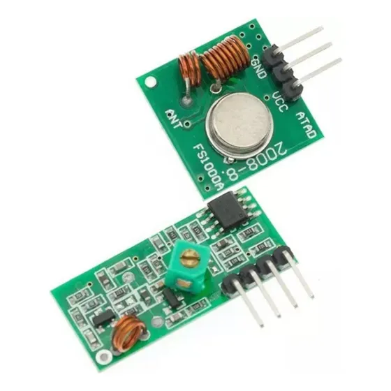 Módulo Rf Transmissor Receptor 433mhz Am Arduino Pic Avr Pc