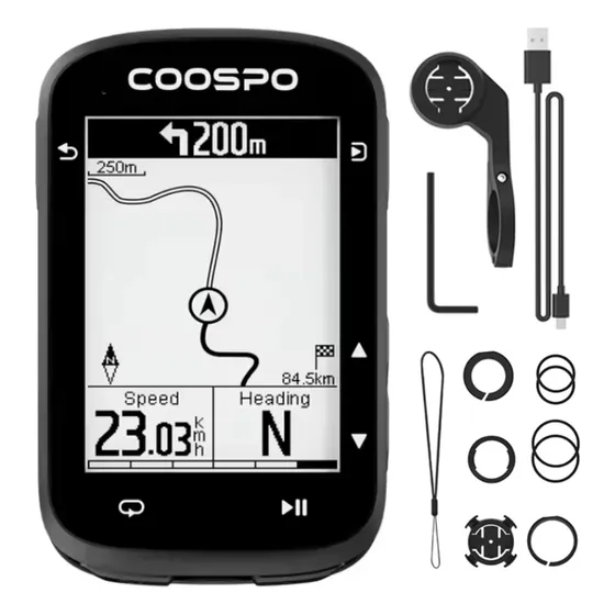 Ciclocomputador Gps Coospo Cs500 + Soporte Mapas/graficos