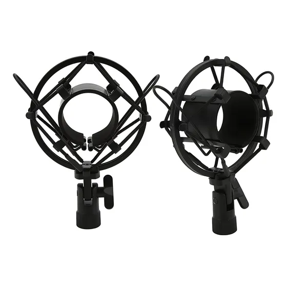 Shock Mount Para Microfone De Mesa Hyperx At2020 Akg Shure Cor Preto
