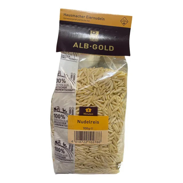 Macarrão Alemao Formato Arroz Alb-gold 500g