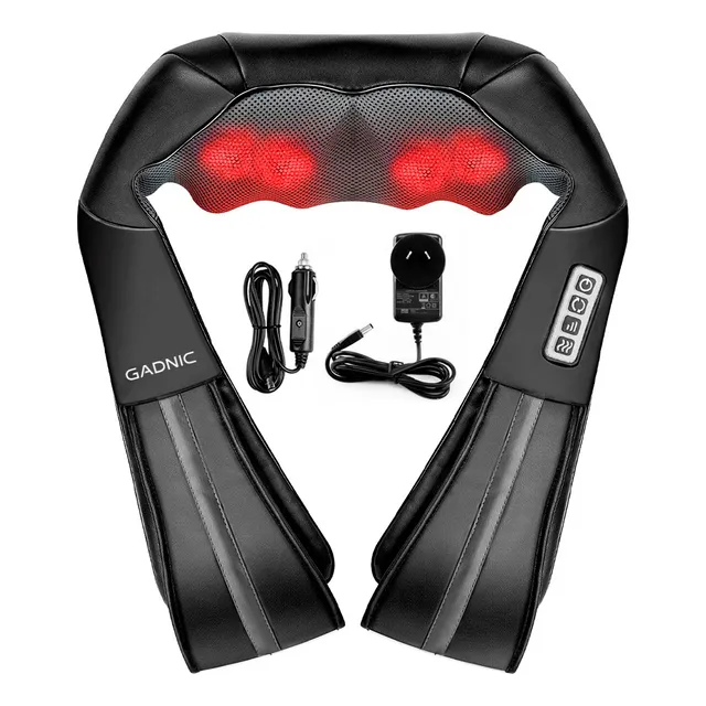 Gadnic Ombu - 220V - Negro Cervical y Lumbar Shiatsu Terapia de Calor