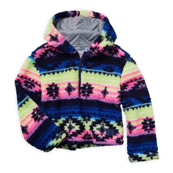 Jacket Hoodie Justice Navy Aztec Niña Adolescente Importado