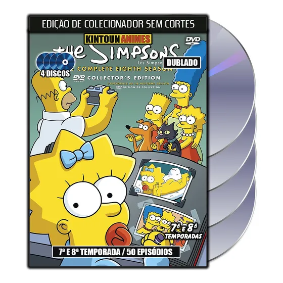 Os Simpsons 7a E 8a Temporada Completas E Dubladas Em Dvd