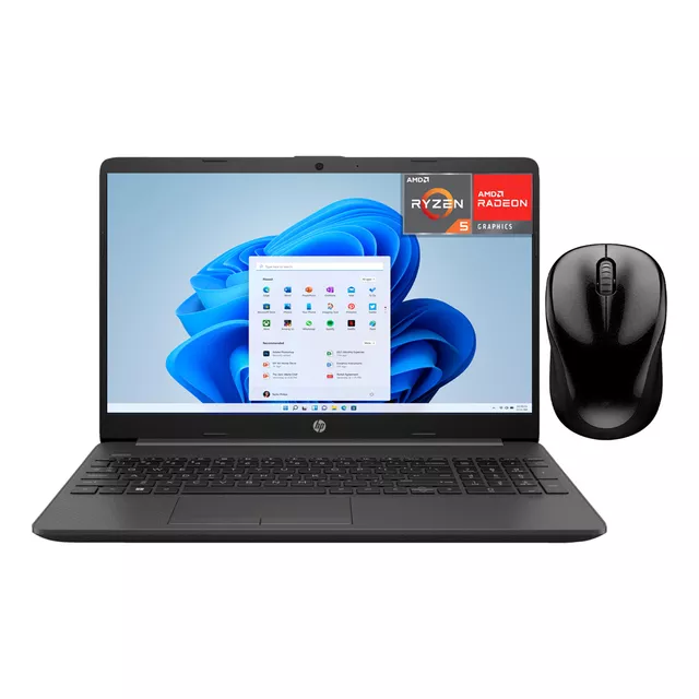 Laptop HP 255 G9 AMD Ryzen 5 5625U 24GB RAM 512GB SSD 15.6" Windows 11 Home mouse DXT teclado en español
