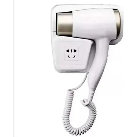 Secador De Cabello Con Soporte De Pared Habitación Baño Color Blanco