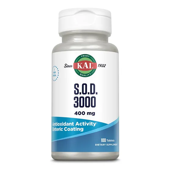 Suplemento Antioxidante Kal S.o.d. 3000 400 Mg, Disco De Sup