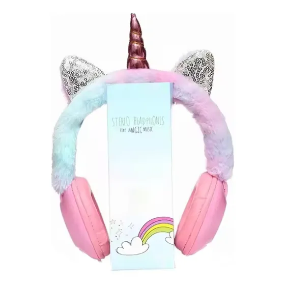 Auricular Unicornio Infantil Bluetooth Tablet Pc Mp3