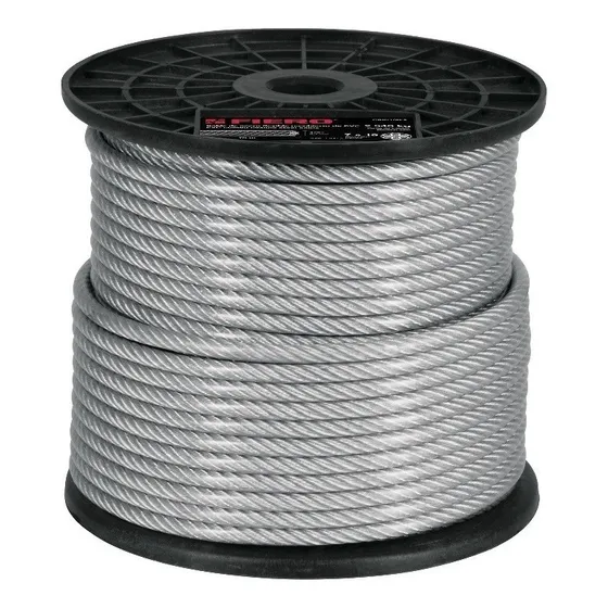 Guaya De Acero Recubrimiento Pvc 4.7mm(3/16)x 1 Mts Truper