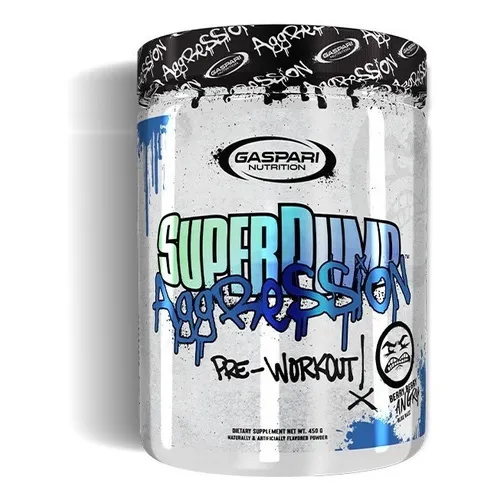 Gaspari Nutrition Super Pump Agression 25 Serv Pre Entreno Sabor Berry