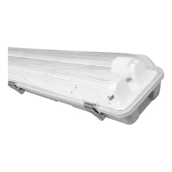 Gabinete A Prueba De Vapor Y Polvo Philco 57263 Brillamax 127V De Sobreponer Para Dos Tubos Led T8 18w G13 Ip65
