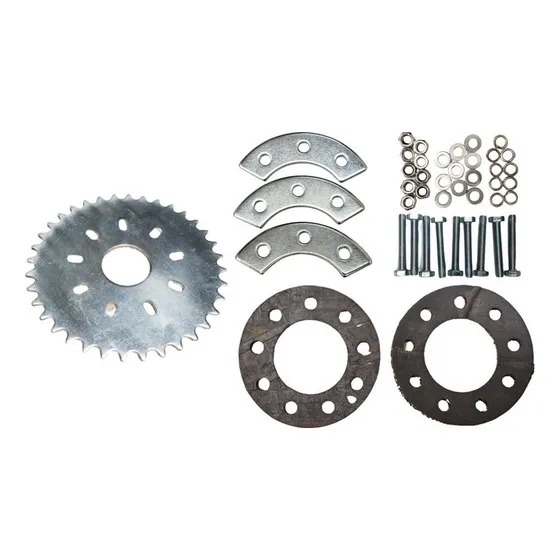 Kit Coroa 36 Dentes + Kit Fixação Para Bicicleta Motorizada