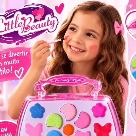 Maleta De Maquiagem Infantil Completo Kit De Maquiagem