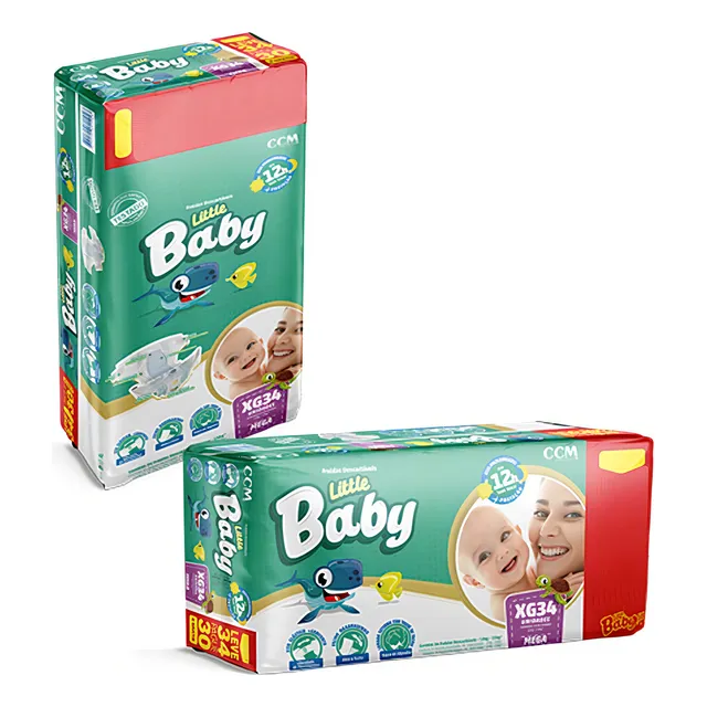 Fraldas Ccm Little Baby Mega Tam Xg - 1 Unid.