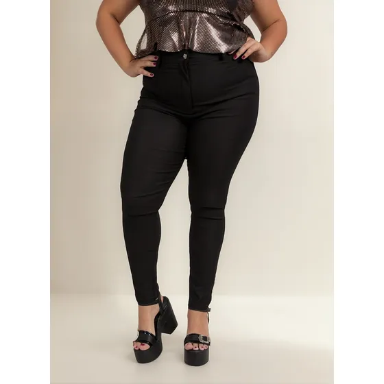 Pantalon Chupin De Bengalina Mujer  Circe Xl Talles Grandes 