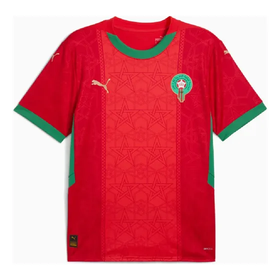 Camisa Marrocos Puma 2025 Uniforme 1 Masculino Licenciado