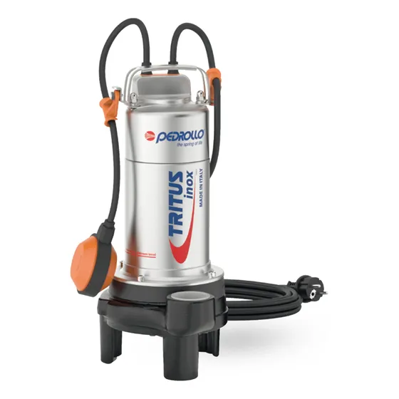 Bomba Desagote Con Triturador Inox. Pozo Negro Pedrollo 1 Hp