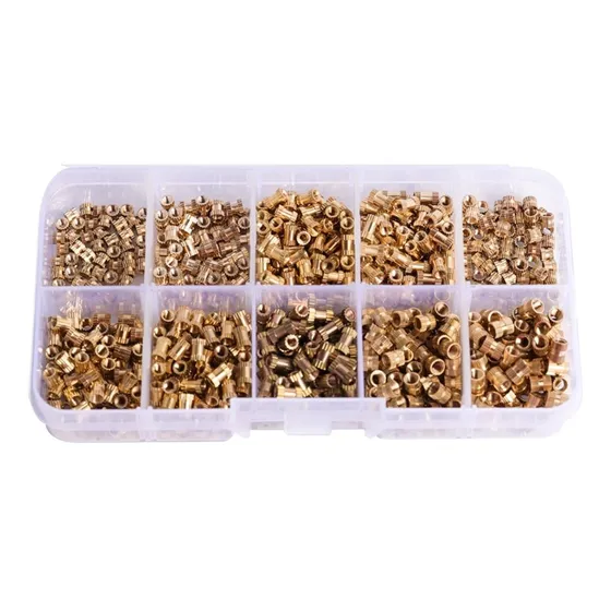 Tuercas De Inyección De Cobre, Kit De Moleteado 500 Unidades