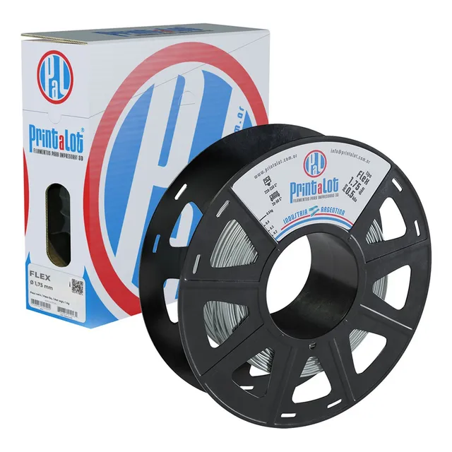 Filamento Para Impresoras 3d Flexible :: Printalot Color Plateado