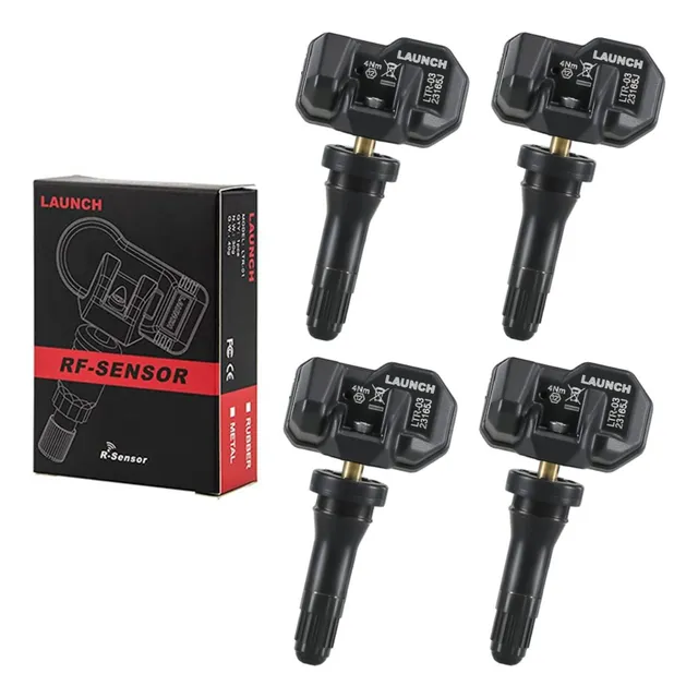 4 Sensor Tpms Universal De Goma Dual 315 Mhz & 433mhz Launch