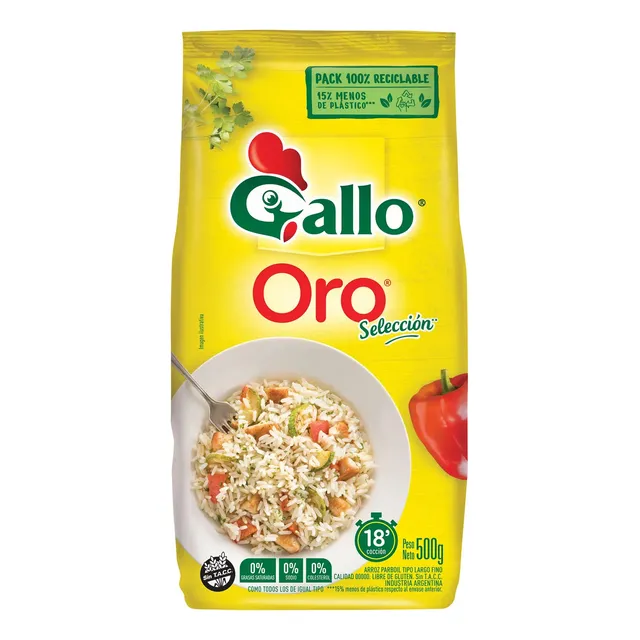 Arroz Parboil Gallo De Oro 500grs 