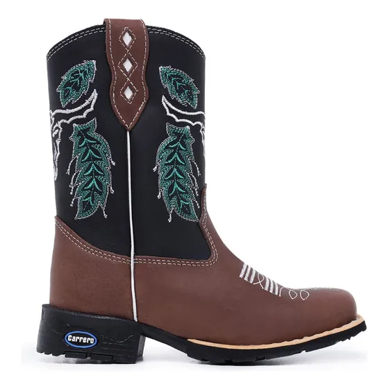 Bota Texan Infantil Botina Country Texana Infantil Com Zíper