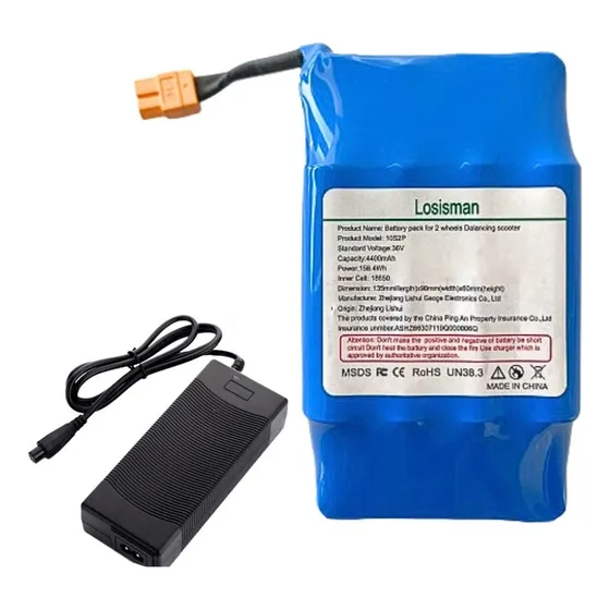 Bateria Universal Hoverboard 4400mah 36v + Fonte Carregador