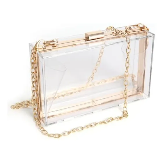 Wjcd - Bolso De Mano De Acrílico Transparente Para