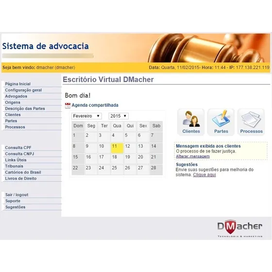 Sistema Para Escritorio De Advogados, Advocacia On Line,