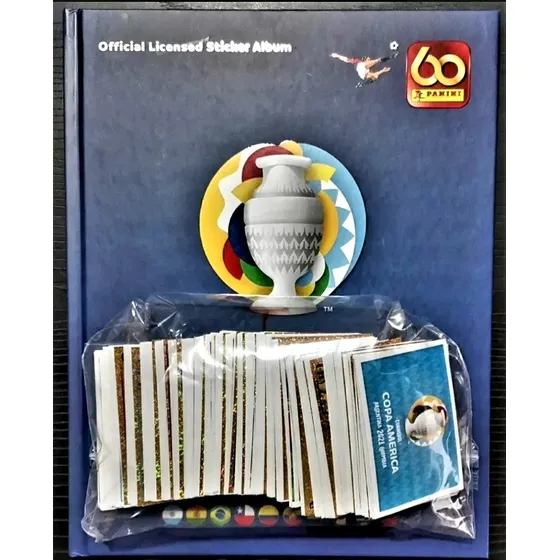 Set A Pegar Copa America  2021 + Álbum Tapa Dura Panini 100%