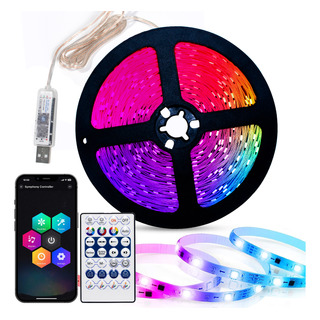 Tiras De Luz 5m App Bluetooth Control De Para Música Rgbic Tiras De Luz 5m App Bluetooth Control De Para Música Rgbic