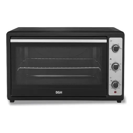 Horno Eléctrico Bgh 80 Litros Mecánico Negro Bhe80m25i