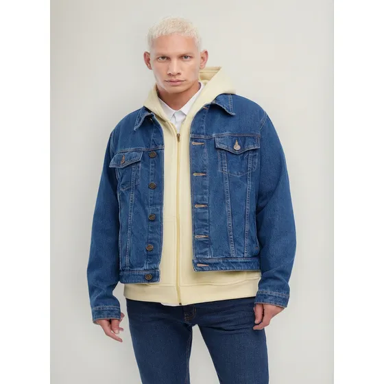 Chaqueta Hombre Seven Trucker Azul Algodón 45080375-5787
