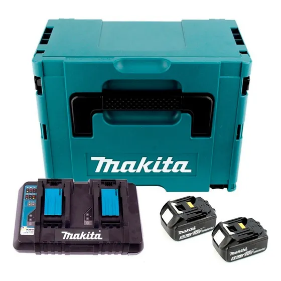 Makita Makpac 2 Baterías 5.0ah 18v Lxt + Cargador Doble