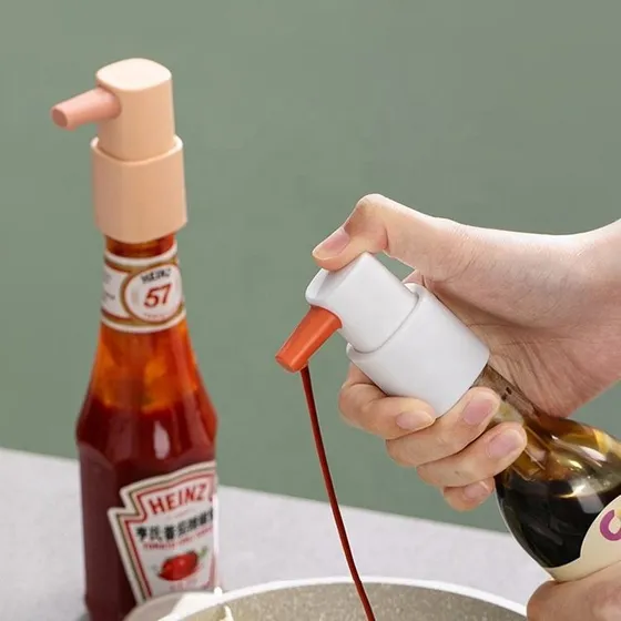 Dispensador Universal Bomba Para Botellas Salsa Tomate Soya